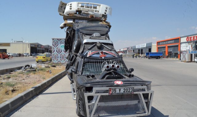 Bilim kurgu filmlerindeki araçları andıran modifiye otomobil, trafikten menedildi