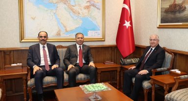 Güler, Yerlikaya ve Kalın bir araya geldi