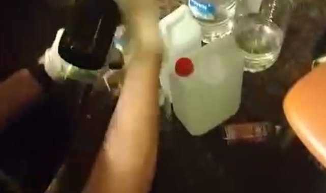 Kayseri'de sahte alkol üreten şüpheli yakalandı