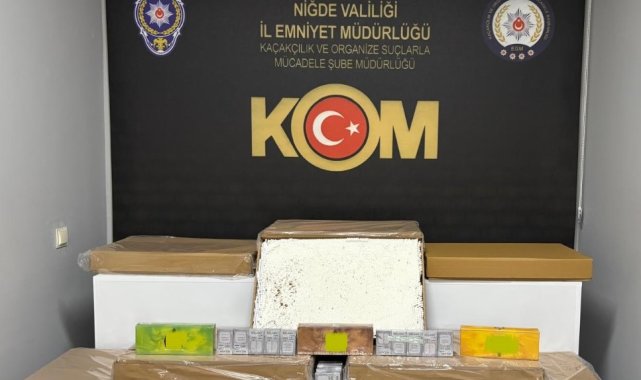 Niğde'de kaçakçılık operasyonu: 8 gözaltı