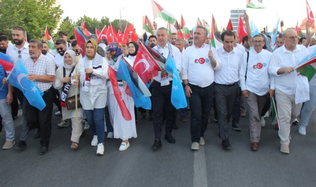 Sivas'ta Filistin'e destek yürüyüşü