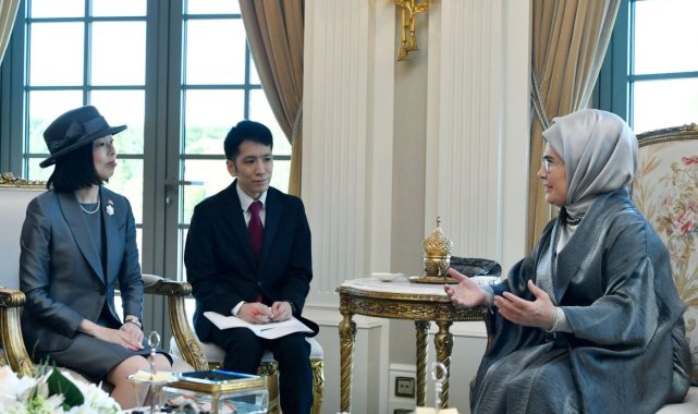 Emine Erdoğan, Japonya Altes Prensesi Mikasa ile bir araya geldi