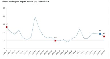 TÜİK: Hizmet üretimi yıllık yüzde 2,5 arttı