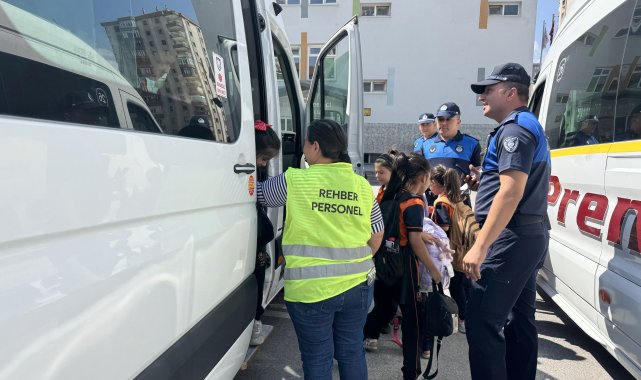 Zabıtadan okul servislerine yönelik denetim
