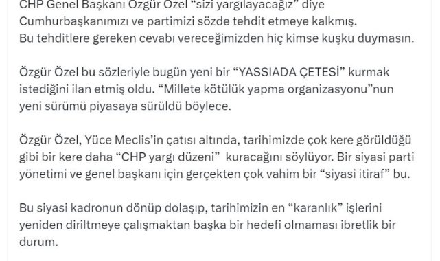 AK Parti'li Çelik: Bu 'karanlık' zihniyete geçit vermeyeceğiz