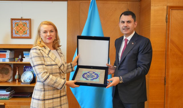 Bakan Kurum, UNECE İcra Direktörü Tatiana Molcean ile görüştü