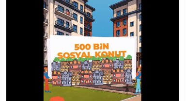 Bakan Kurum'dan 500 bin konut projesine ilişkin paylaşım