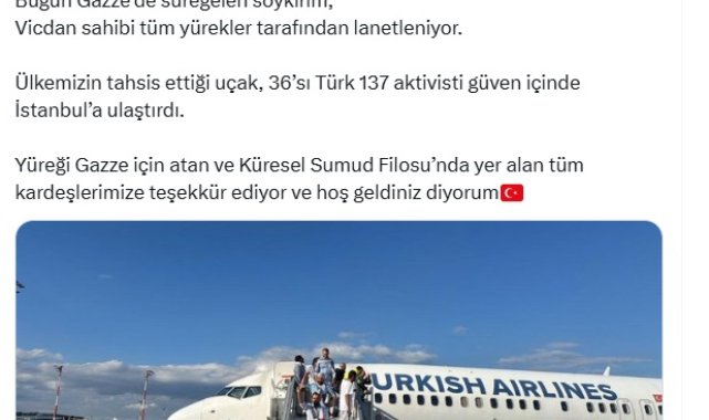 Bakan Yerlikaya: Yüreği Gazze için atan kardeşlerimize hoş geldiniz diyorum