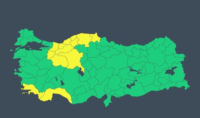 Bakanlıktan 17 il için 'kuvvetli sağanak' uyarısı