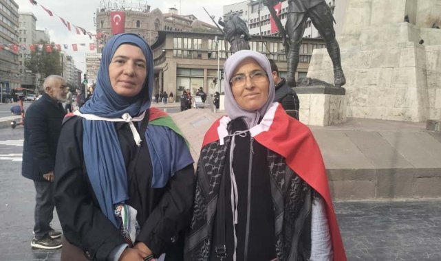 Çanakkale'den Ankara'ya Gazze için yürüdüler