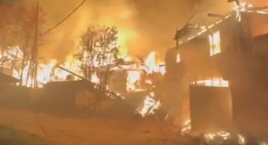 Çankırı'da yangın; 6 ev kullanılamaz hale geldi