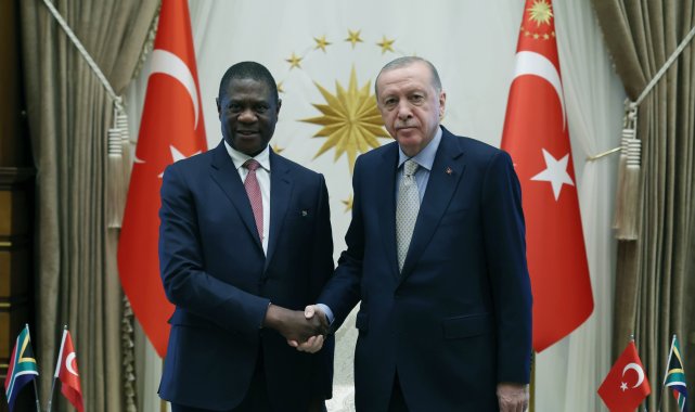Cumhurbaşkanı Erdoğan, Güney Afrika Cumhurbaşkanı Yardımcısı Mashatile'yi kabul etti