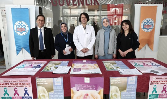 ERÜ Tıp Fakültesi'nden 'Meme Kanseri Farkındalık' standı