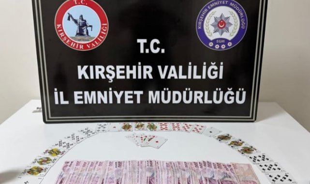 Kırşehir'de kumar operasyonu: 4 kişiye ceza 36 bin TL ceza