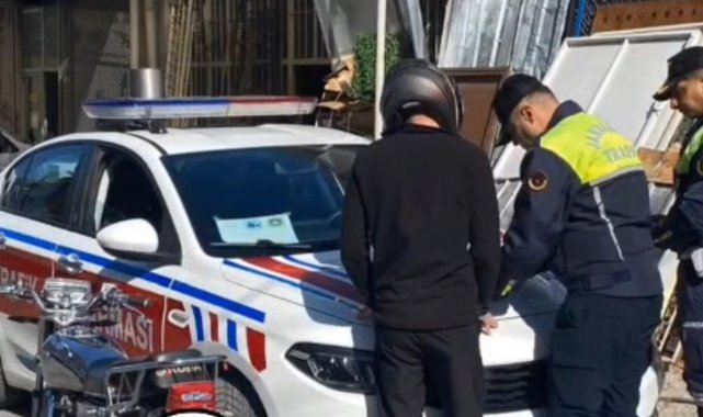 Motosikletle tehlikeli hareketler yapan sürücüye para cezası