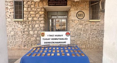 MSB: Hakkari hudut hattında 36 kilo altın ele geçirildi