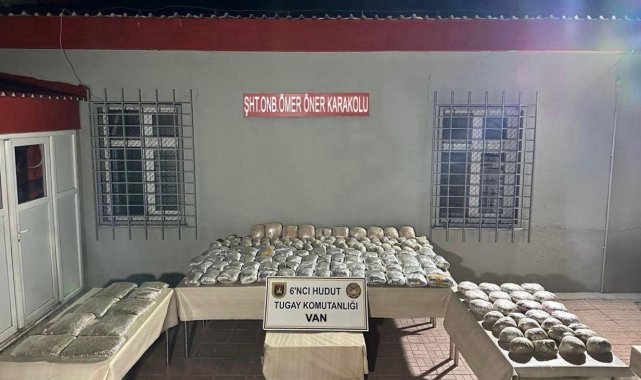 MSB: Van hudut hattında 117,8 kilo uyuşturucu ele geçirildi