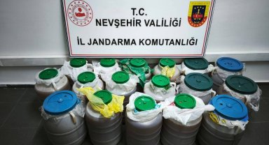 Nevşehir'de 470 litre sahte alkol ele geçirildi