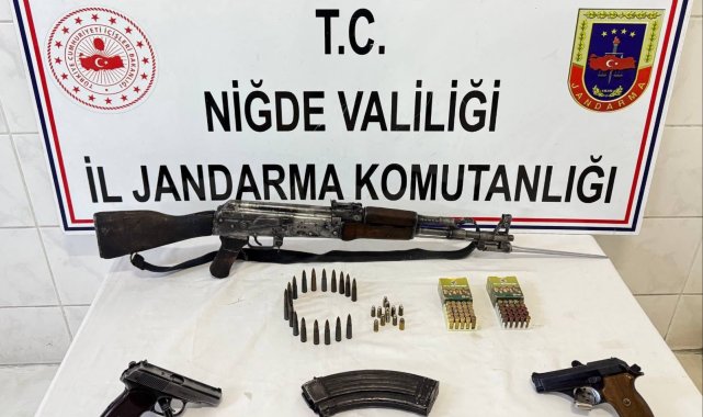 Niğde'de Kalaşnikof ele geçirildi