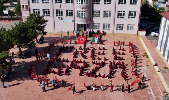 Sivas'ta öğrencilerden Filistin'e destek