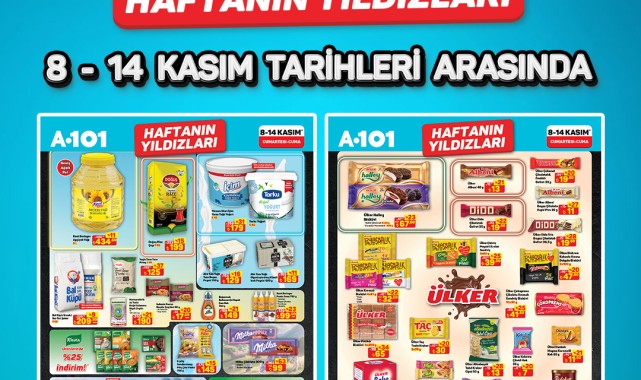 A101 Haftanın Yıldızları Kampanyası 8-14 Kasım Tarihlerinde Başlıyor