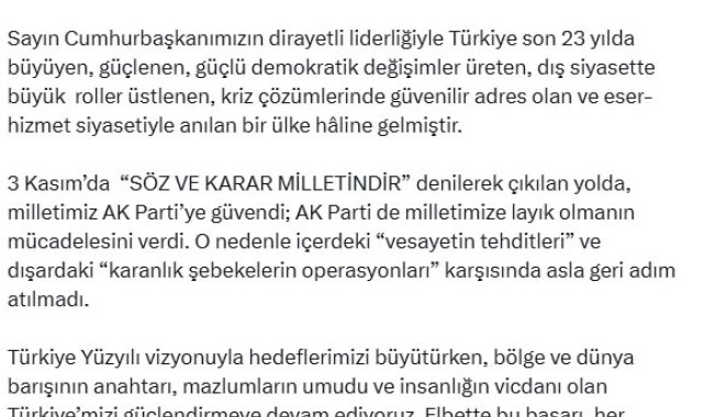 AK Parti'li Çelik: 3 Kasım, demokrasi yolculuğunda siyasi bir milattır