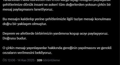 AK Parti'li Çelik: Yunanistan Hava Kuvvetleri'nin paylaşımını lanetliyoruz