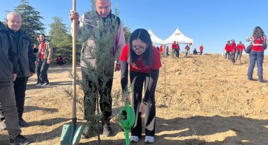 Ankara'da orman şehidi Onarıcı ve Arslan için hatıra ormanı