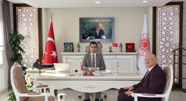Ayrancı Kaymakamı Bünyamin İLKAY, İl Sivil Toplumla İlişkiler Müdürü ile Görüştü