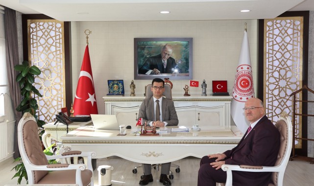 Ayrancı Kaymakamı Bünyamin İLKAY, İl Sivil Toplumla İlişkiler Müdürü ile Görüştü