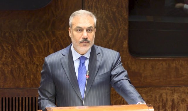 Bakan Fidan, Fin Parlamentosu Başkanı Jussi Halla-aho ile bir araya geldi