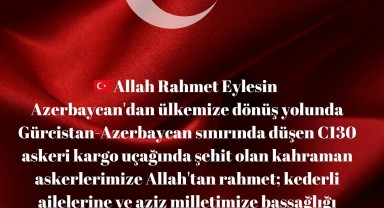 Başyayla Kaymakamlığı'ndan Kahraman Şehitler İçin Başsağlığı Mesajı
