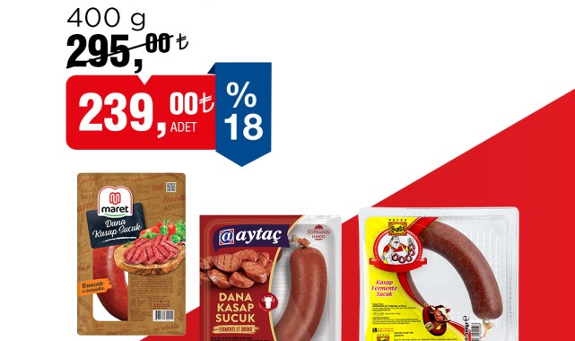 BİM'den 21-24 Kasım Tarihleri Arasında Süper Sucuk Kampanyası