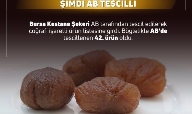 Bursa Kestane Şekeri ile İpsala Pirinci'ne AB'den coğrafi işaret tescili
