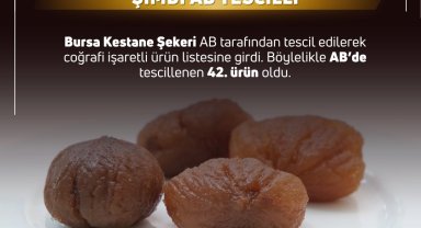 Bursa Kestane Şekeri ile İpsala Pirinci'ne AB'den coğrafi işaret tescili