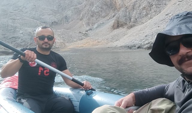 Çinili Göl'de kanoyla gezinti yapıldı
