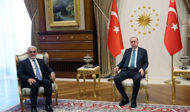Cumhurbaşkanı Erdoğan, HÜDA PAR Genel Başkanı Yapıcıoğlu'nu kabul etti
