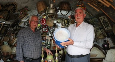 DHA'nın haberini gördü, hasta olan babaannesi için Kayseri'den kar getirtti