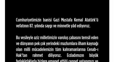 Diyanet'ten '10 Kasım' mesajı