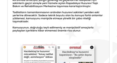 DMM'den 'Nevşehir'de huzurevi kapatılıyor' iddiasına ilişkin açıklama