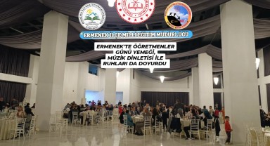 Ermenek'te Öğretmenler Günü Özel Yemeği Müzik Eşliğinde Kutlandı