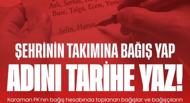 Karaman FK Taraftarlarına Teşekkür Etti: Bağışlarla Ayakta Kalma Mücadelesi Sürüyor