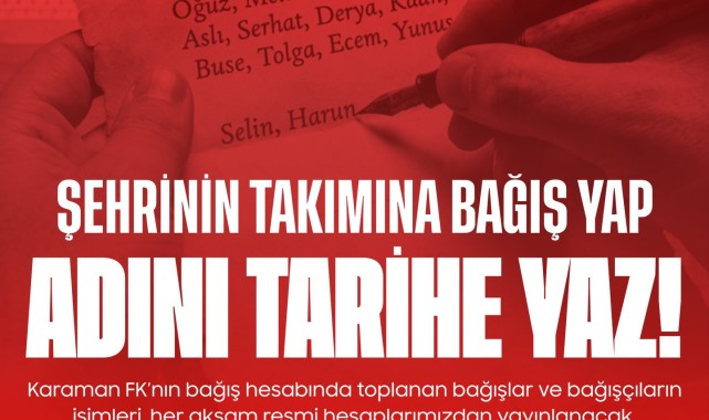 Karaman FK Taraftarlarına Teşekkür Etti: Bağışlarla Ayakta Kalma Mücadelesi Sürüyor