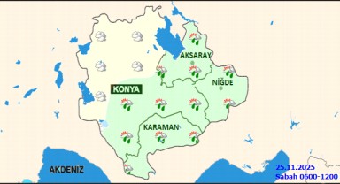 Karaman'da Hava Durumu: Parçalı Bulutlu, Sağanak Yağış ve Sis Etkili Olacak