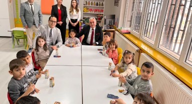 Kaymakam Avcı ve Defterdar Karpınar Göktepe Anaokulu'nu Ziyaret Etti