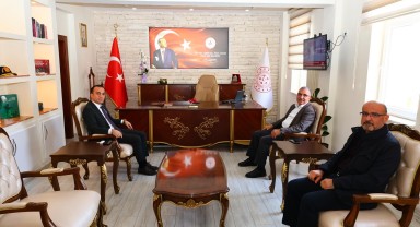 KMÜ Rektörü ve MYO Müdürü Kaymakam Zıvlak'ı Ziyaret Etti