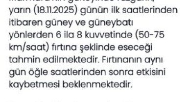 Meteoroloji'den Denizlere Fırtına Uyarısı: 3 Bölgeyi Etkileyecek