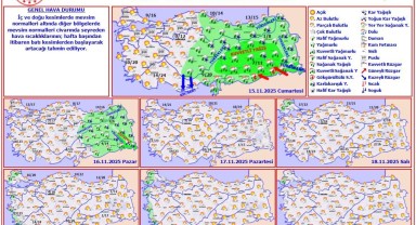 Meteoroloji'den Haftalık Hava Tahmini: Sıcaklıklar Artacak