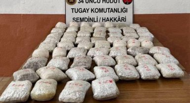 MSB: Hudut hattında 32 kilo gram uyuşturucu ele geçirildi
