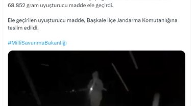 MSB: Van hudut hattında 68 kilo uyuşturucu ele geçirdi